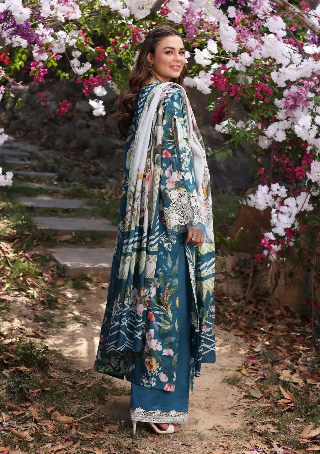 SERENITA Digital Printed Voile Dupatta from ELAF's
