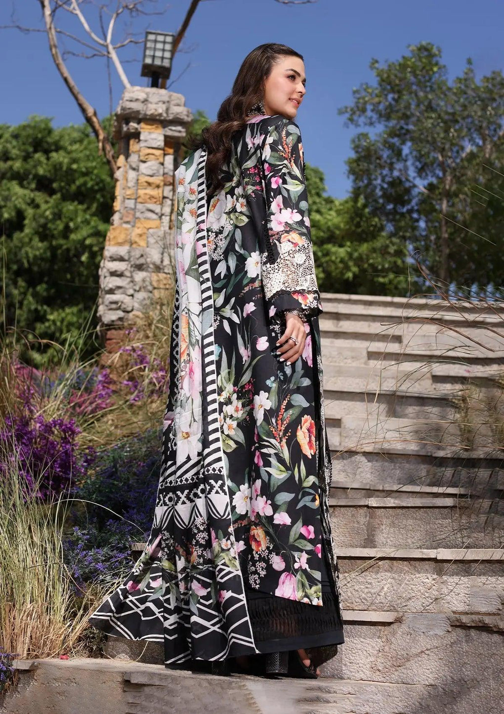 NOIREE wearing this beautiful dress from ELAF's