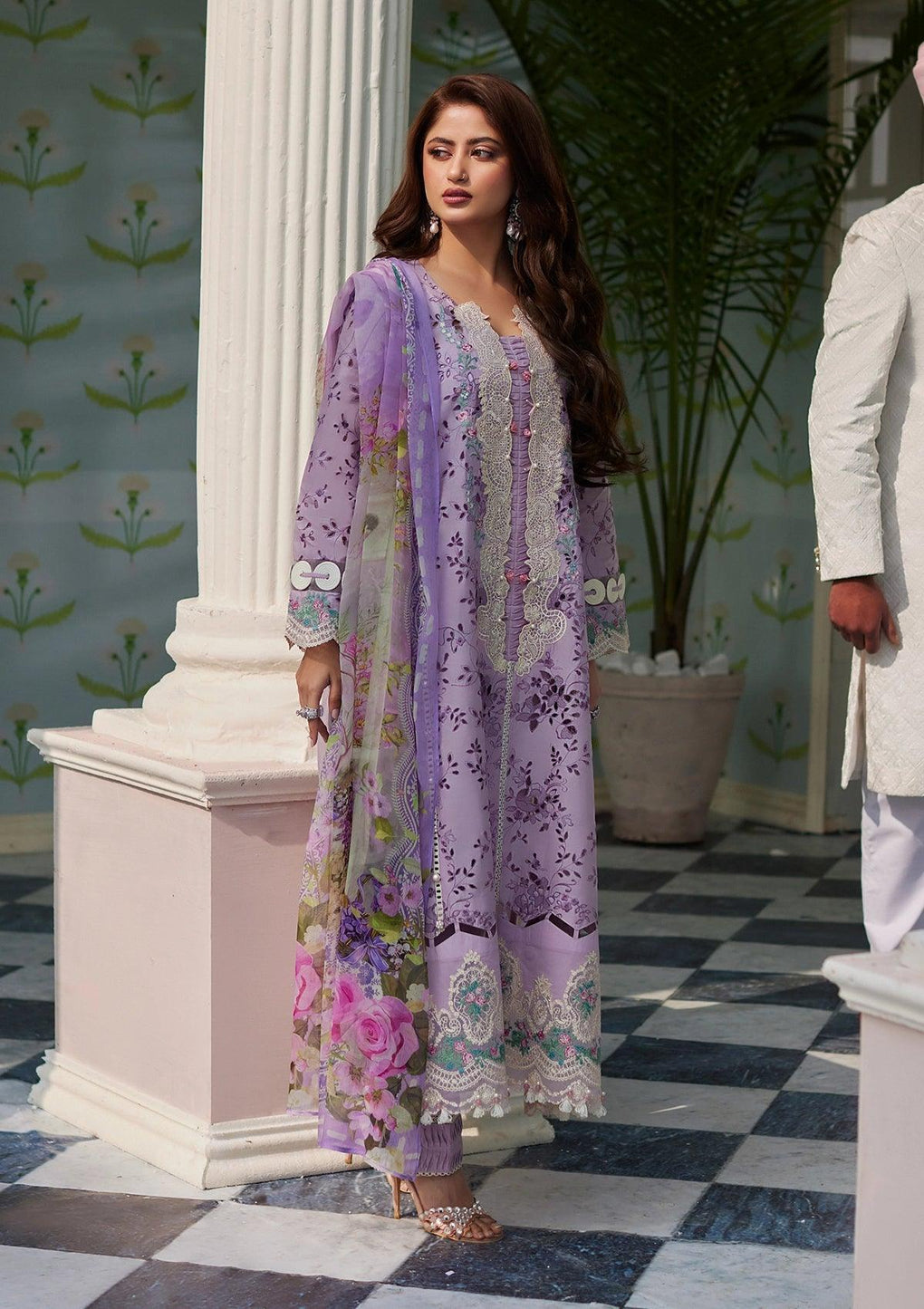 AFSANEH wearing this beautiful dress from ELAF's