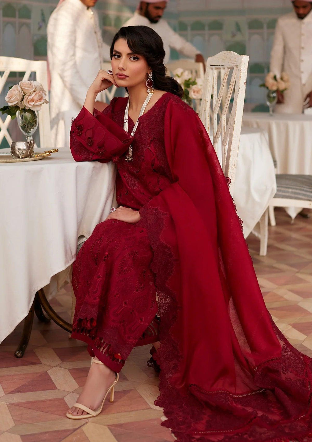 Festive Embroidered Lawn Dress WAFA from ELAF's