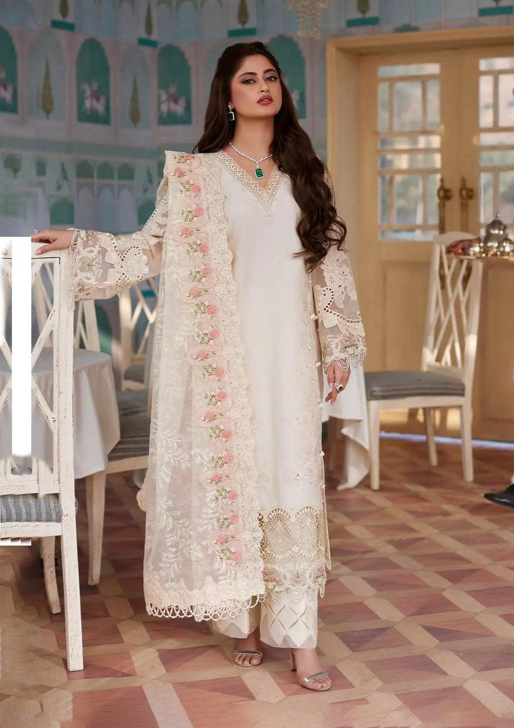 Festive Embroidered Lawn Dress HAYA from ELAF's