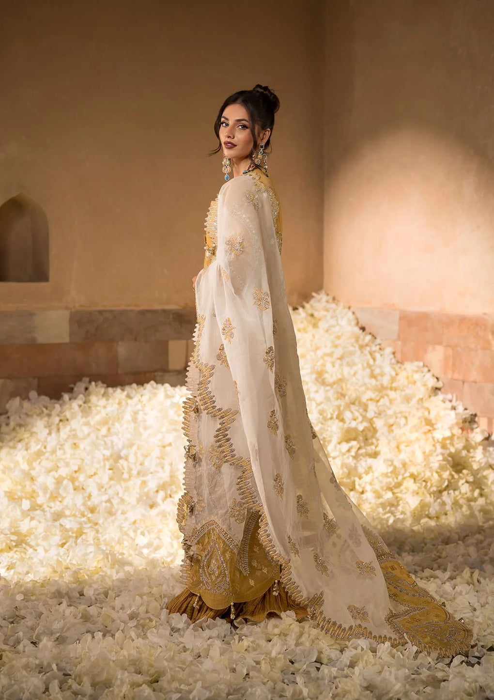 beautiful Embroidered Organza Dupatta