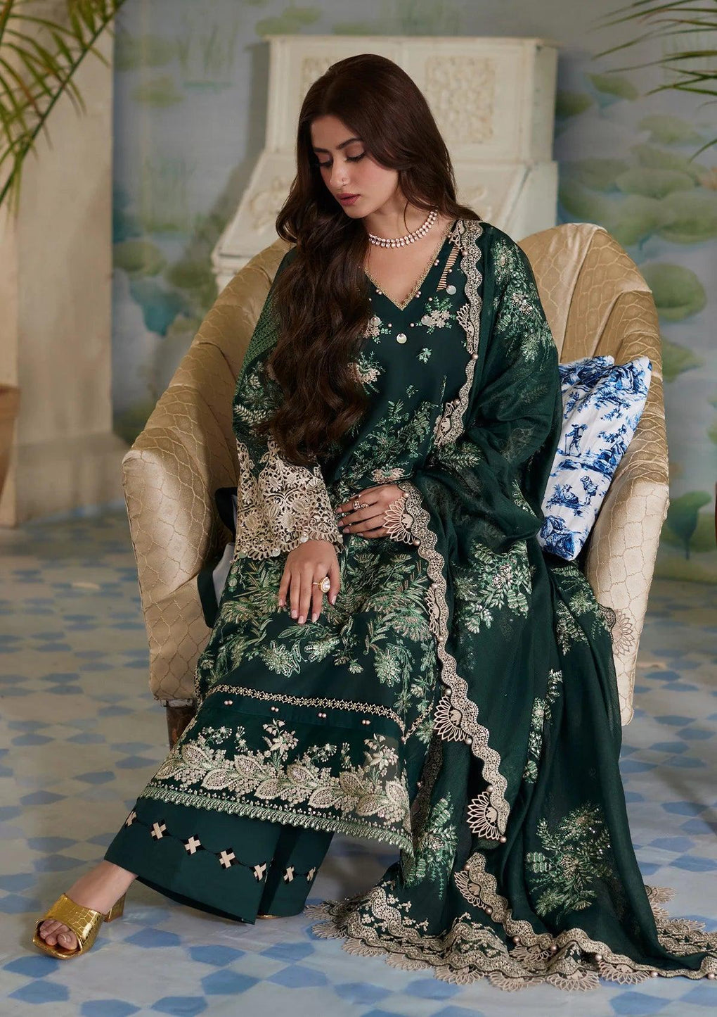 Festive Embroidered Dress ZARIA from ELAF's