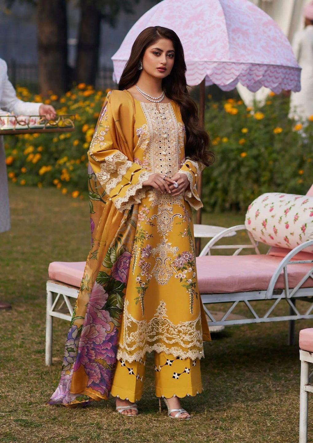 SONA wearing this beautiful dress from ELAF's