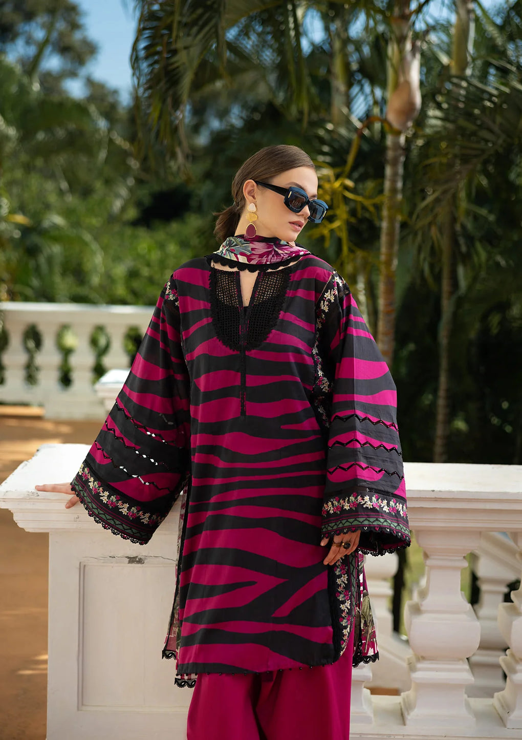 BERRY BLUSH wearing this beautiful dress from ELAF PRINTS COLLECTION 2025.