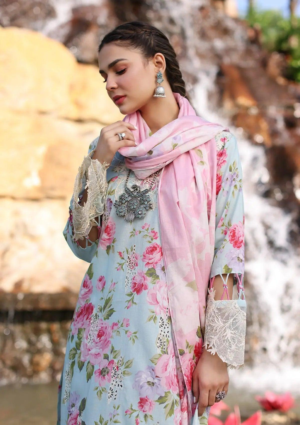 GLACIELLA Digital Printed Voile Dupatta from ELAF's