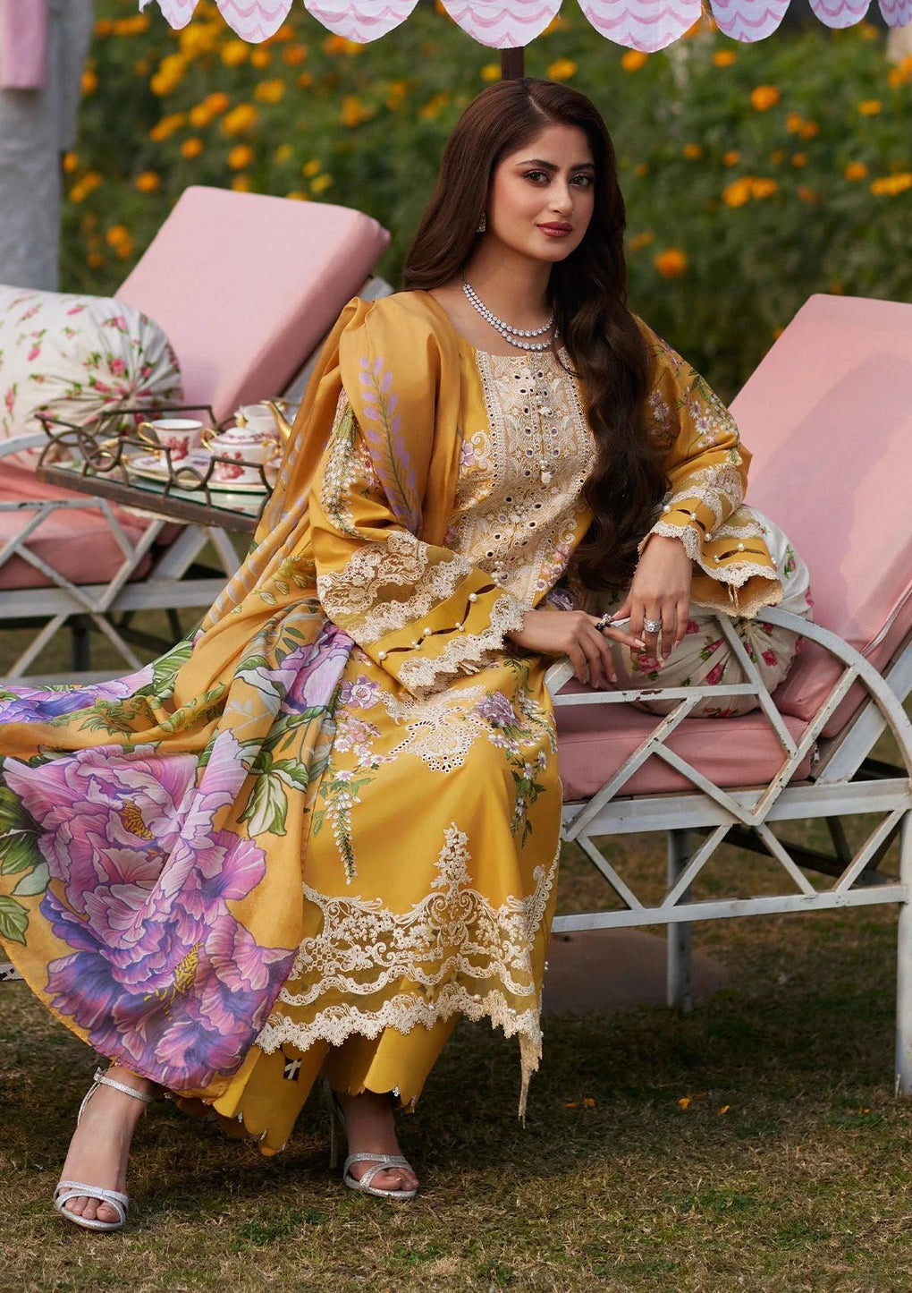 SONA wearing this beautiful dress from ELAF's