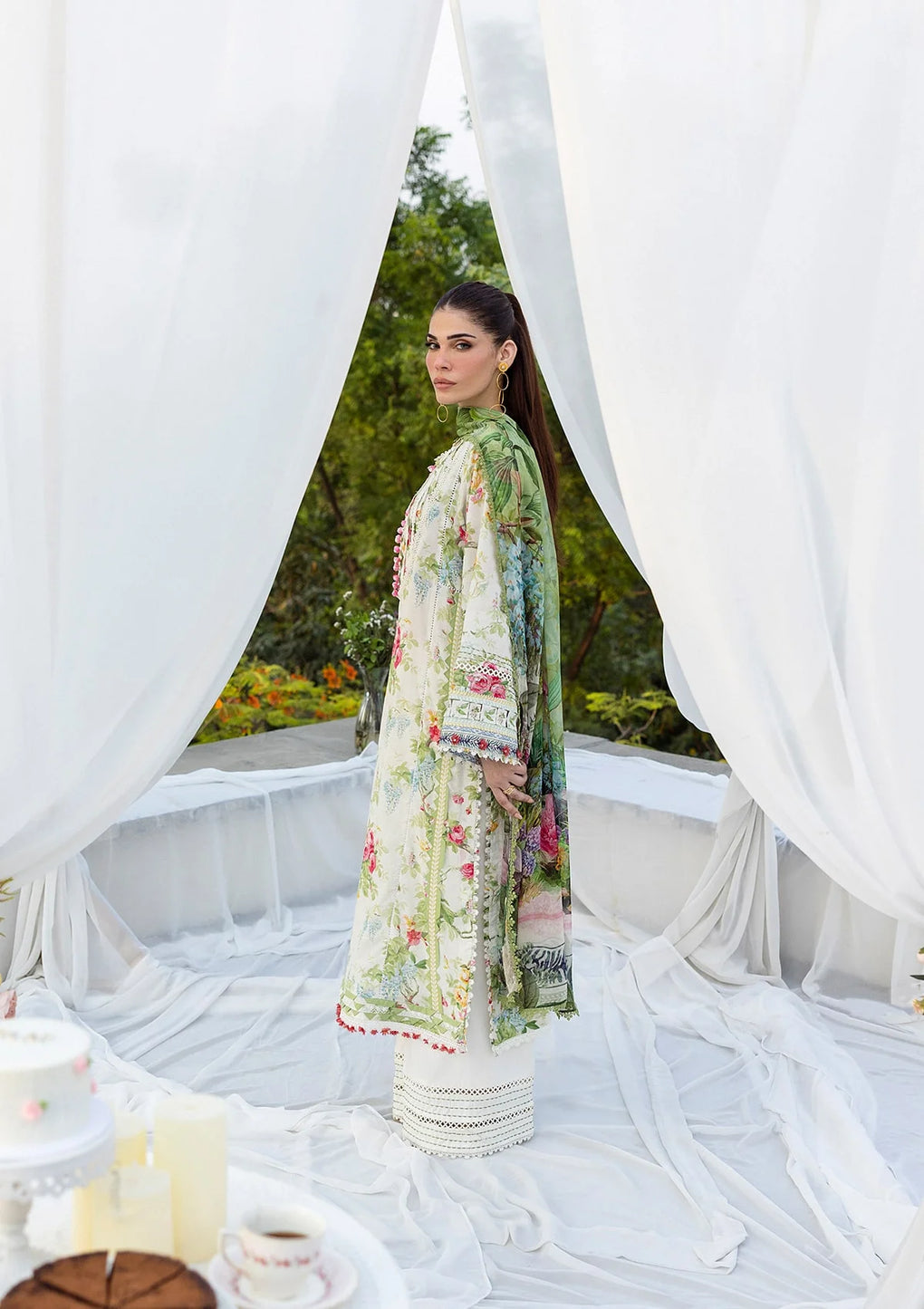 Another front image of beautiful BLOSSOMEA FROM ELAF PRINTS WITH CHIFFON DUPATTA COLLECTION 2025.