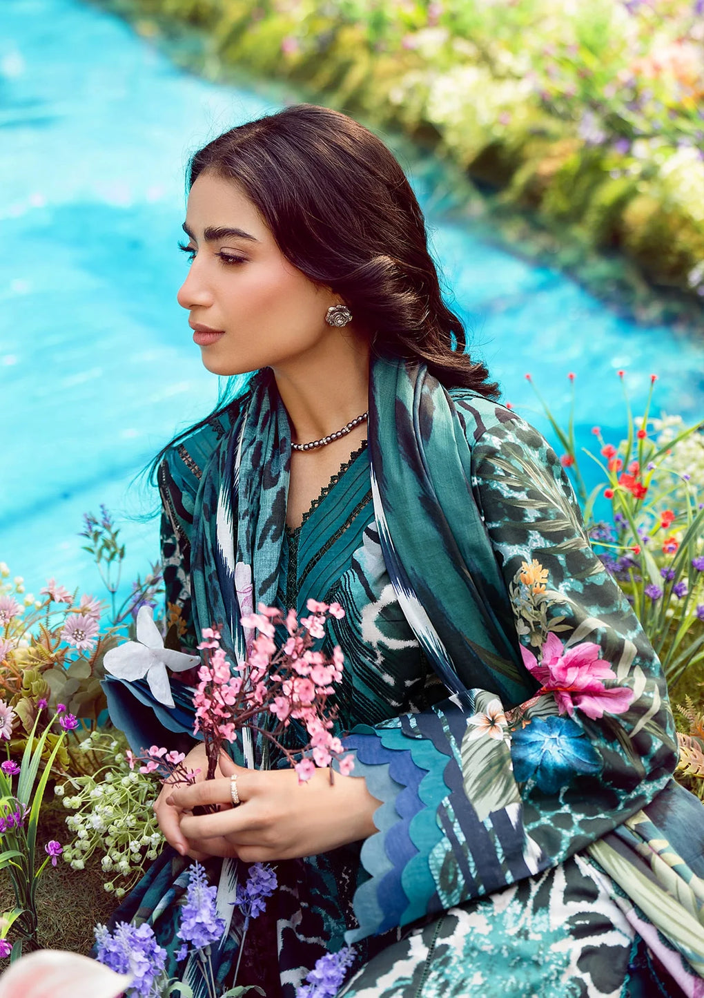 Another front image of beautiful SABLE LUXE from ELAF PRINTS COLLECTION 2025.