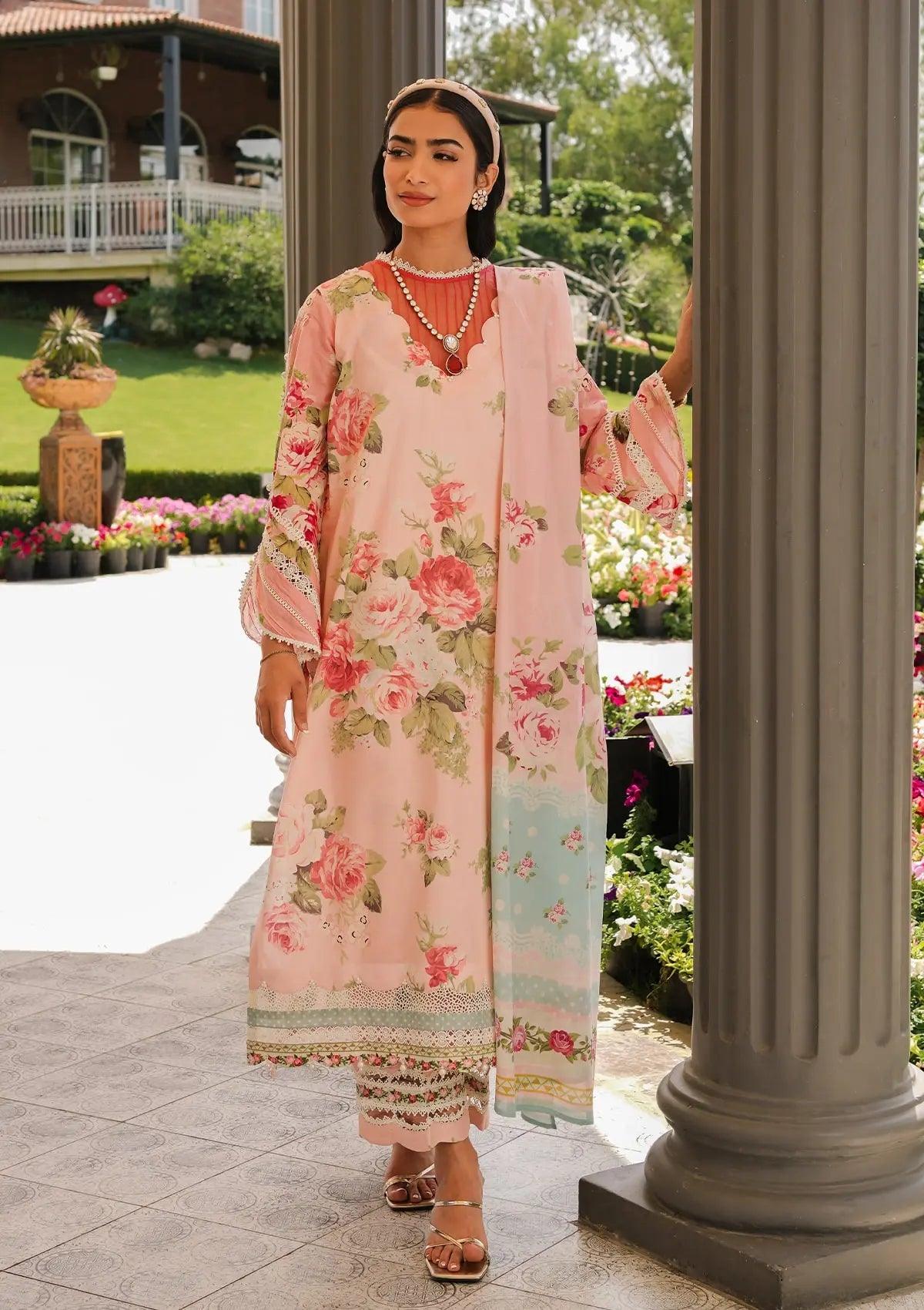 Elaf Premium | Printed Collection 24 | EEP-01B - Petal Pulse