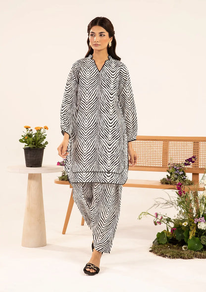 SIVE Printed Lawn shirt and Digital Printed Cambric trouser from ELAF's STITCHED COLLECTION 2025.