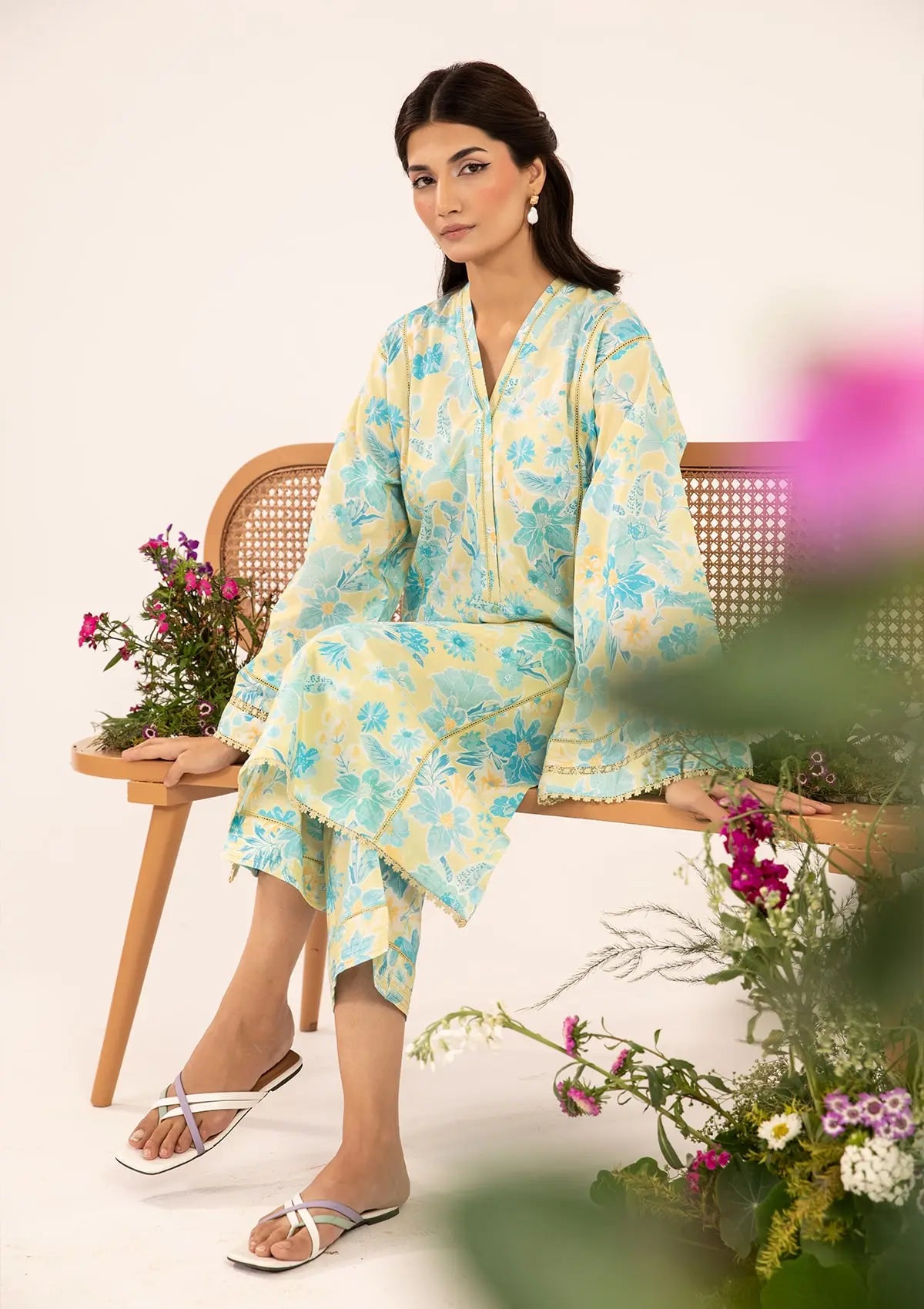 Beautiful stitched shirt and trouser.  