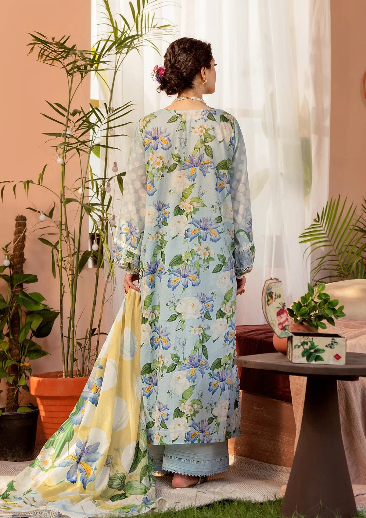 SERENE FLEUR wearing this beautiful dress from ELAF PRINTS COLLECTION 2025.