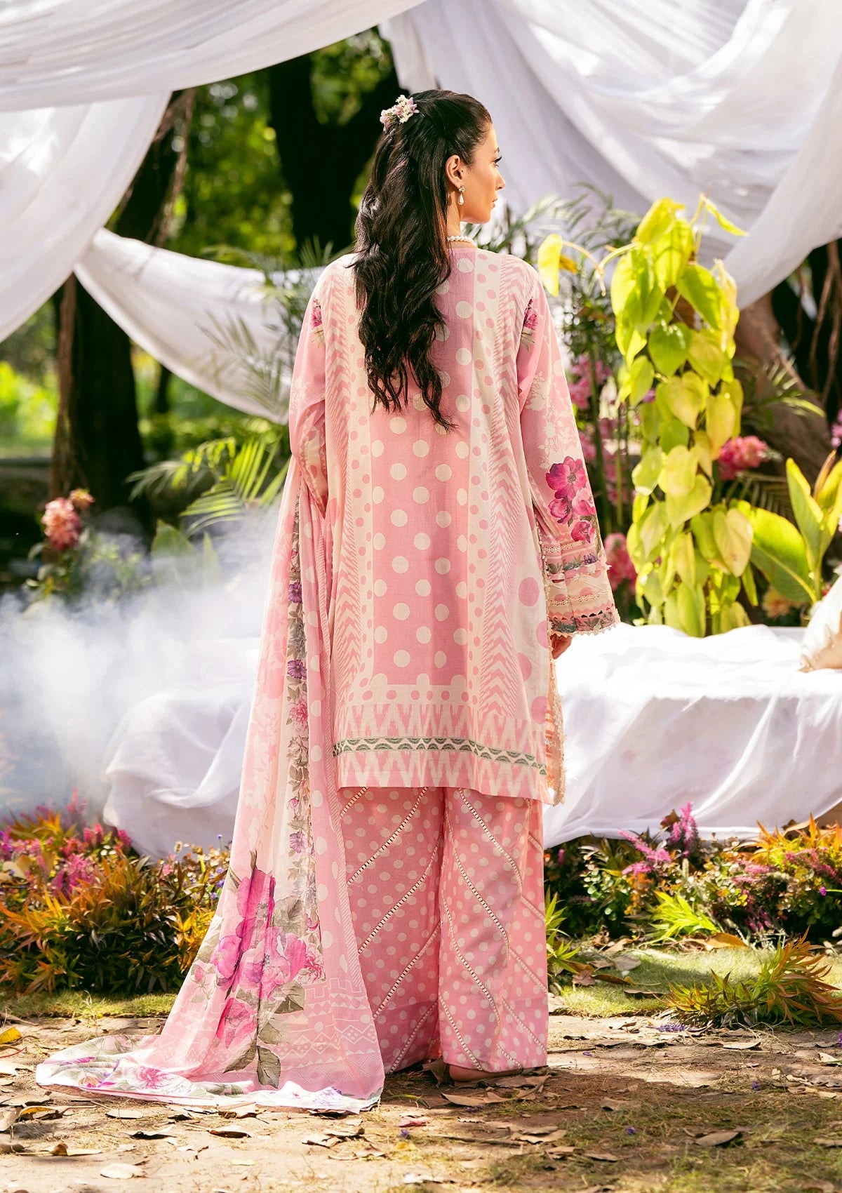 ROSE DUSK wearing this beautiful dress from ELAF PRINTS COLLECTION 2025.