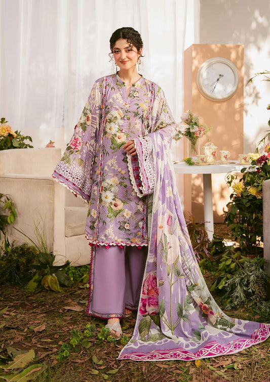 LILABELLE DIGITAL PRINTED LAWN FRONT and DIGITAL PRINTED VOILE DUPATTA from ELAF PRINTS COLLECTION 2025.