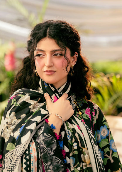 Stunning ELAROSE in black color from ELAF PRINTS COLLECTION 2025.