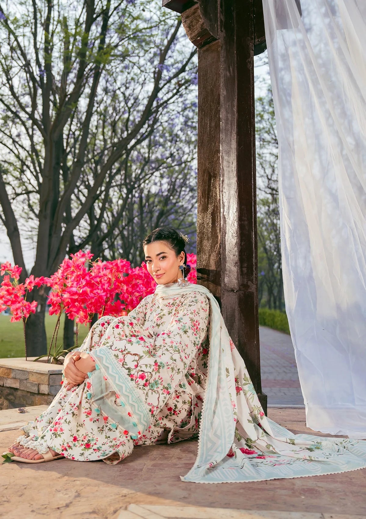 Another front image of beautiful DAY BLOOM from ELAF PRINTS COLLECTION 2025.
