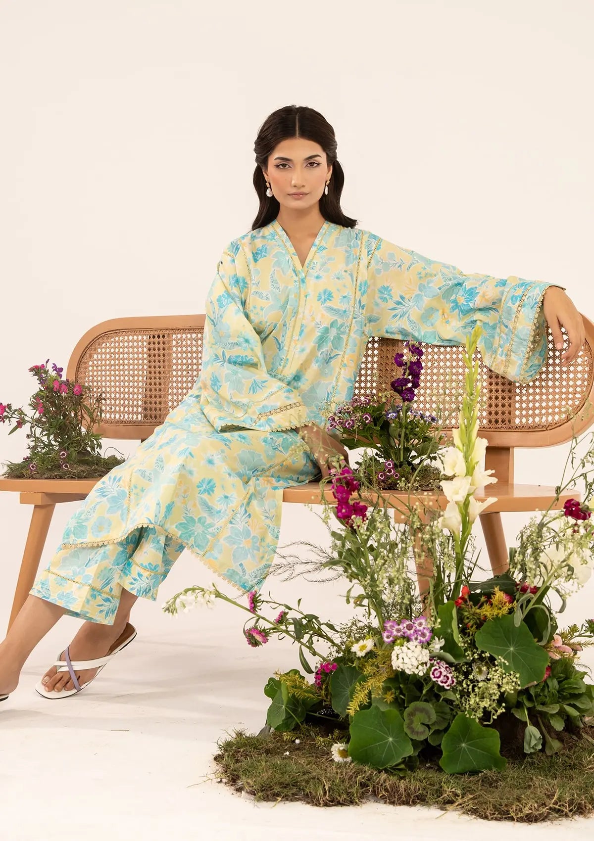 Elegent dress FIONA from ELAF's STITCHED COLLECTION 2025.