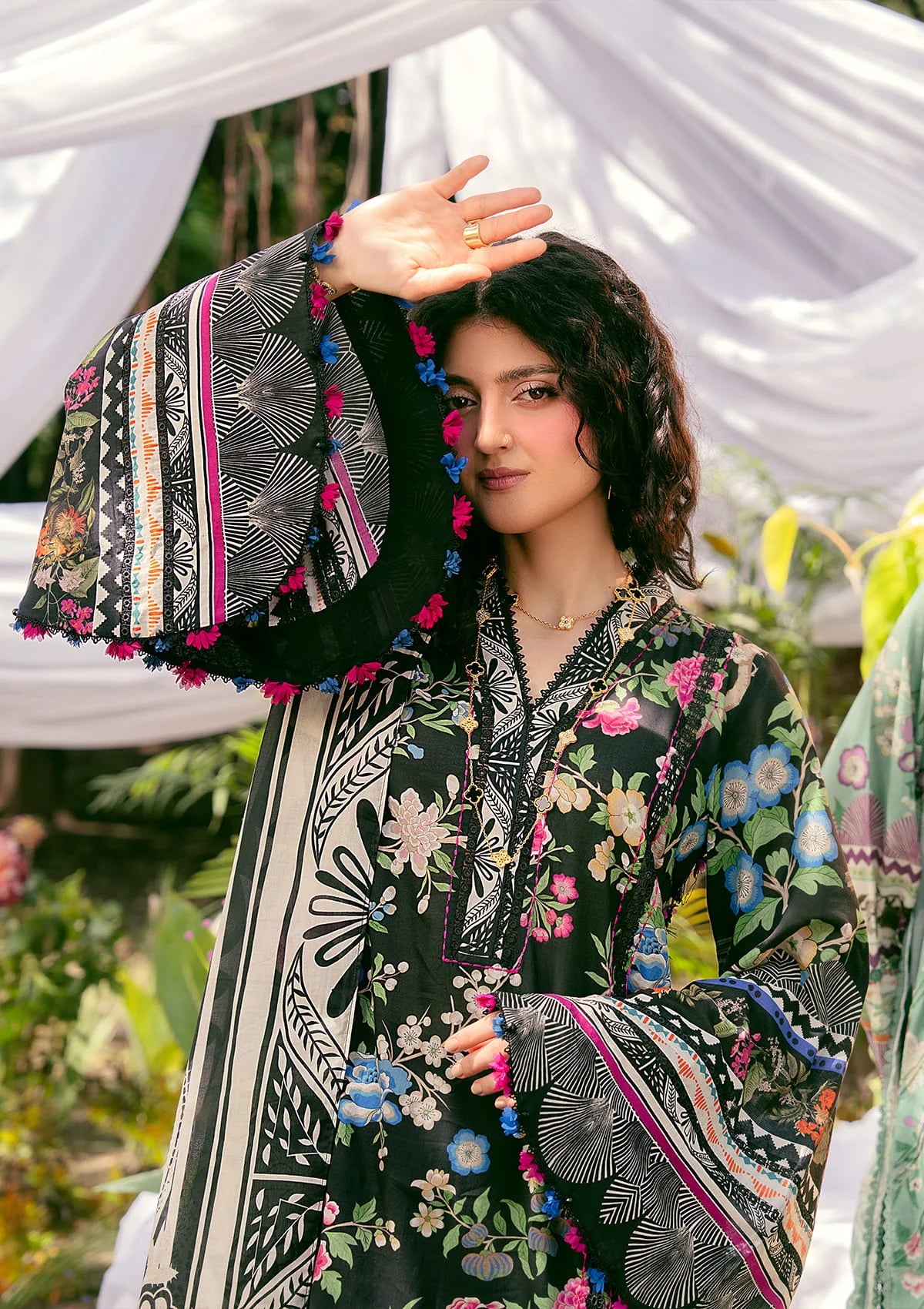 Elegant dress ELAROSE FROM ELAF PRINTS COLLECTION 2025.