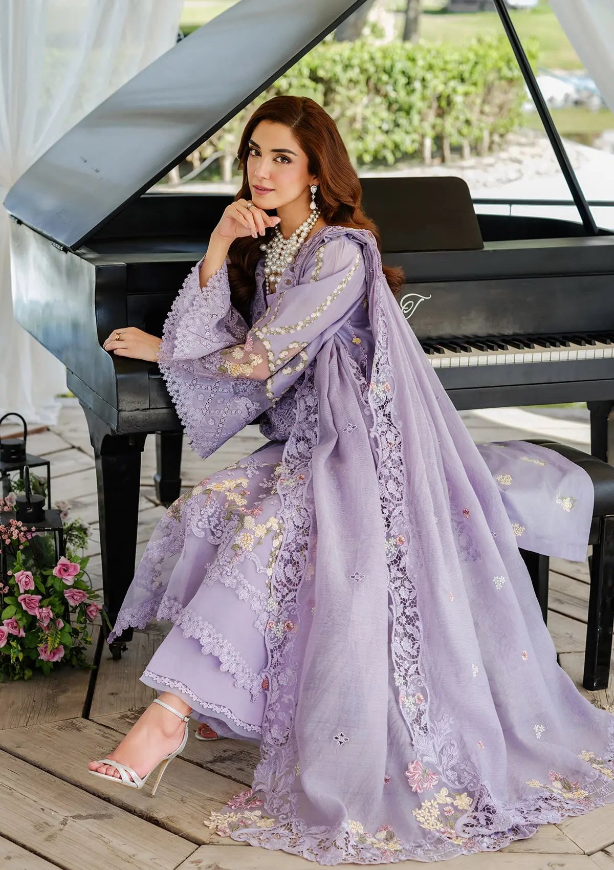 Another front image of beautiful PARIS HUES from ELAF LUXURY LAWN 2025 VOL 2
