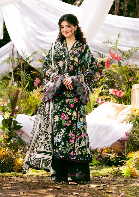 ELAROSE DIGITAL PRINTED LAWN FRONT and DIGITAL PRINTED VOILE DUPATTA from ELAF PRINTS COLLECTION 2025.