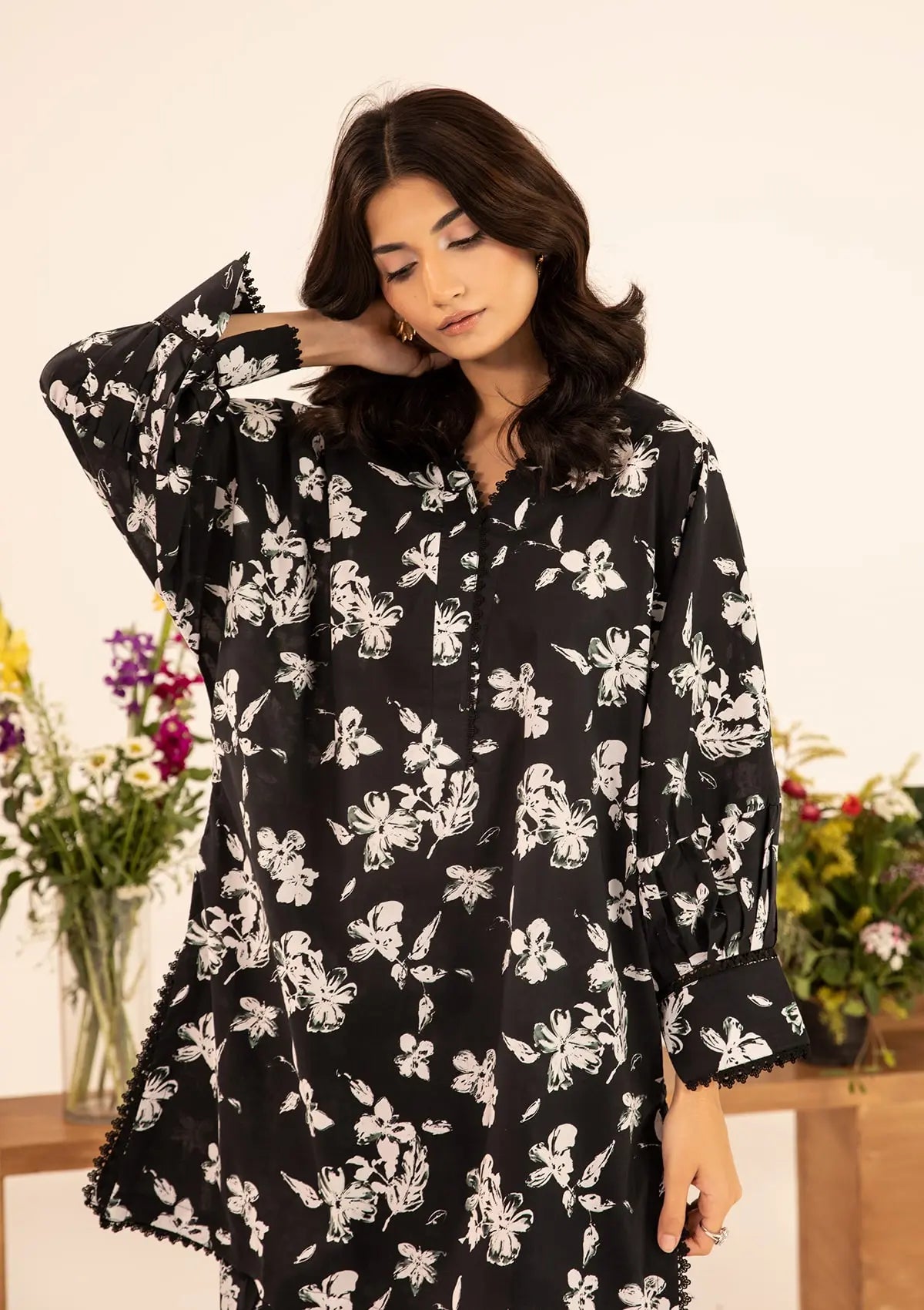 Elegant dress DANAE from ELAF's STITCHED COLLECTION 2025.