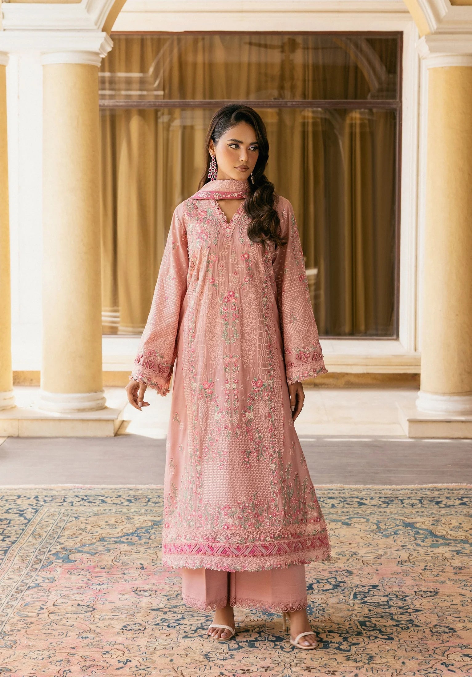 DUSTYROSE wearing this beautiful dress FROM LUXURY WINTER '25.