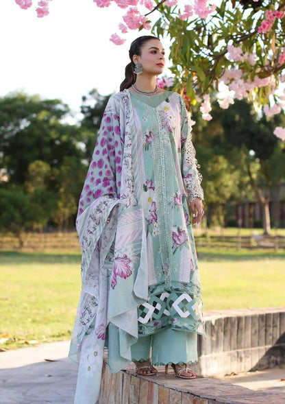 Elegent dress CELESTIAL from ELAF's "PRINT CHIKANKARI" 2024 Collection.