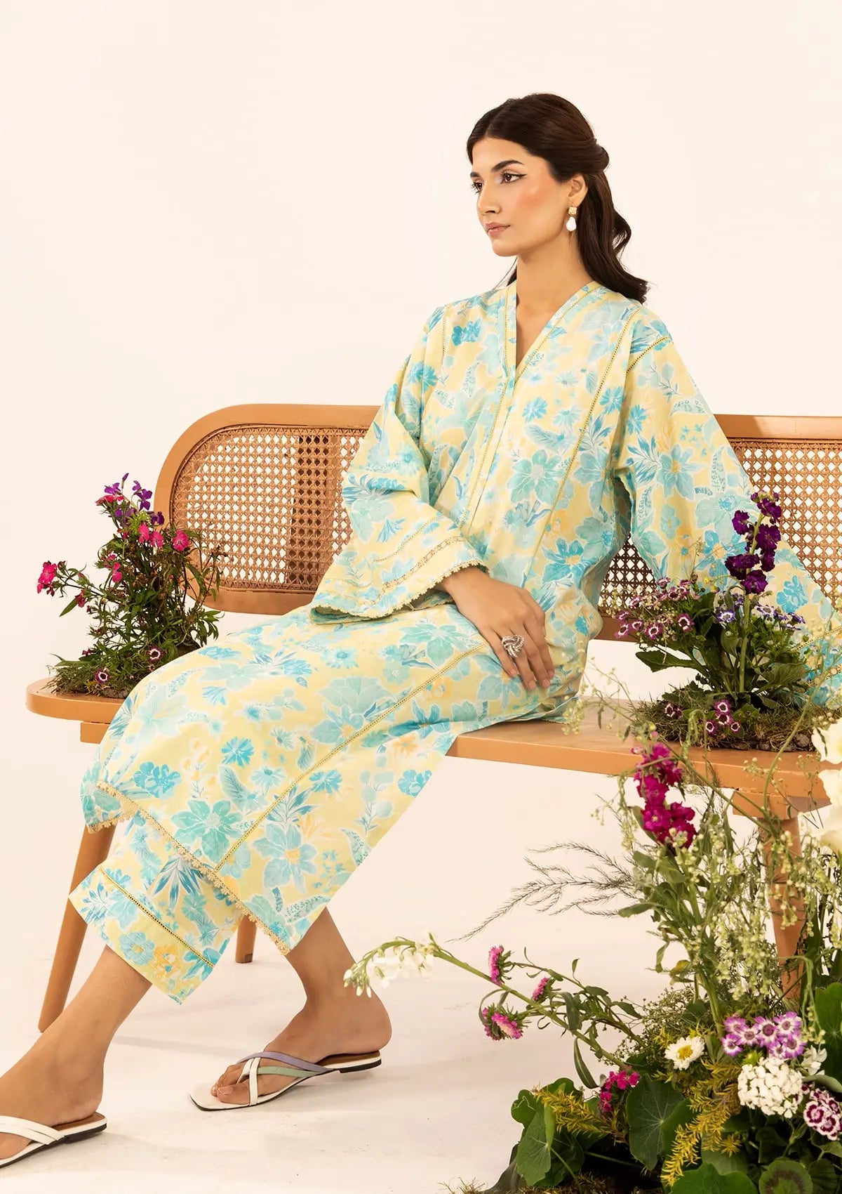 FIONA with soft floral prints from ELAF's STITCHED COLLECTION 2025