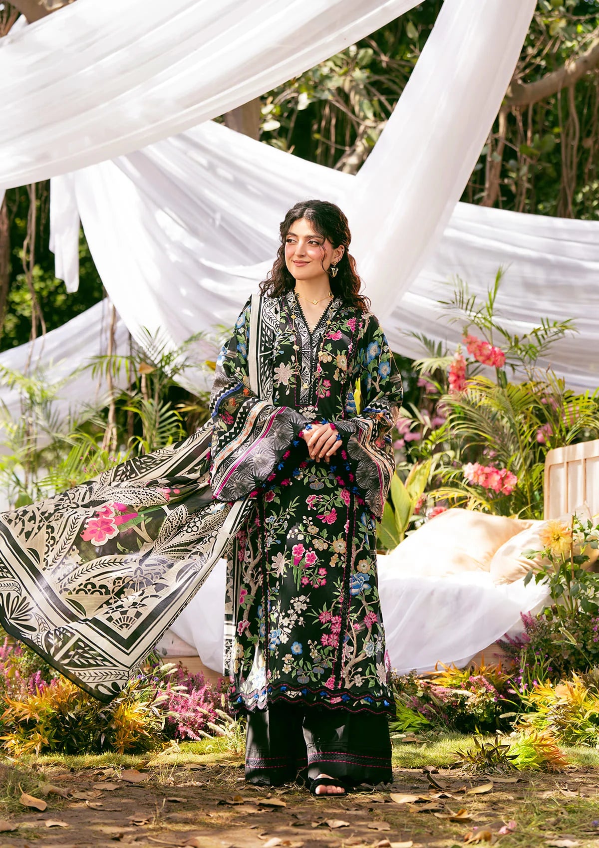Another front image of beautiful ELAROSE from ELAF PRINTS COLLECTION 2025.