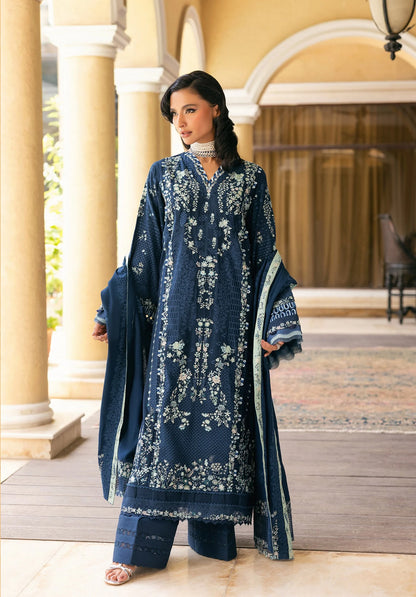 AQUELUNE with EMBROIDERED KARANDI PANEL with EMBROIDERED SHAWL from Elaf LUXURY WINTER '25