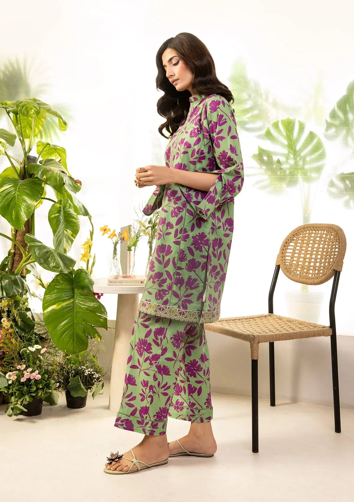 KOA wearing this beautiful dress from STITCHED COLLECTION 2025.