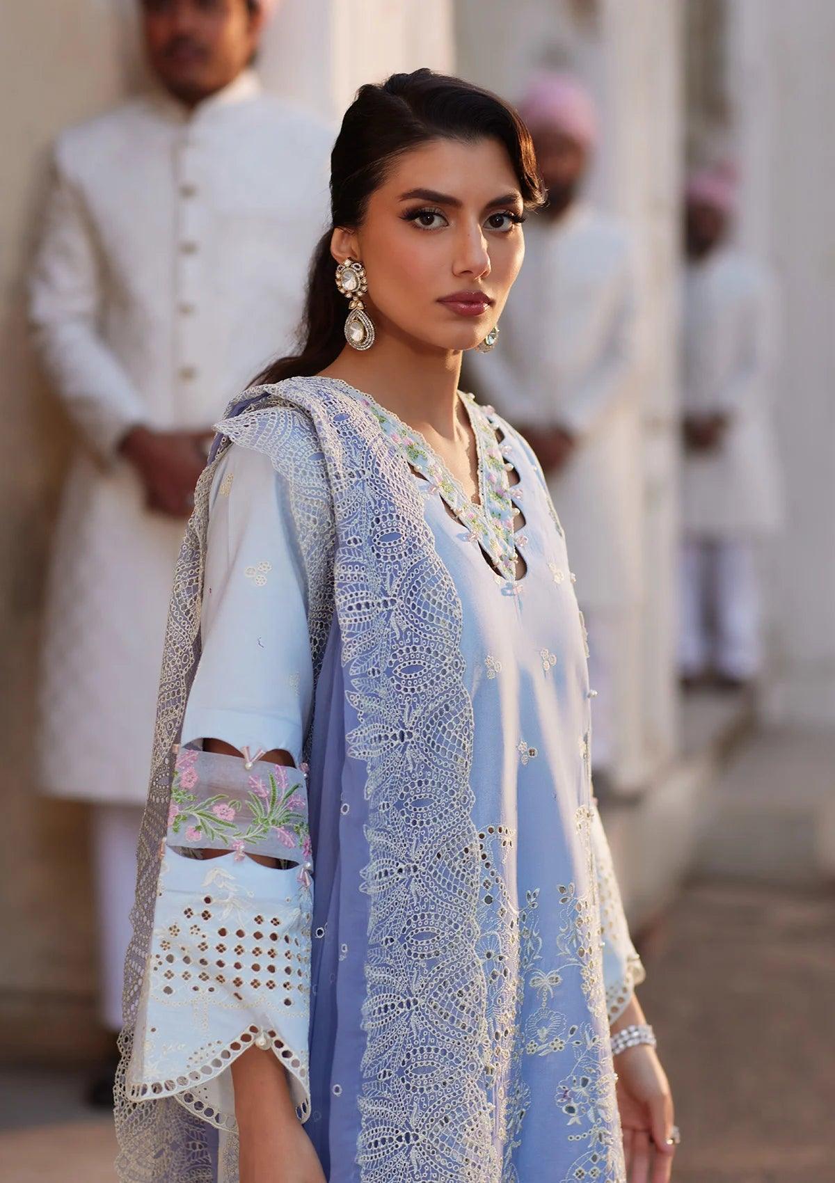 Festive Embroidered Lawn Dress AMYRA from ELAF's "ELAF EID EDIT" 2024 Collection.