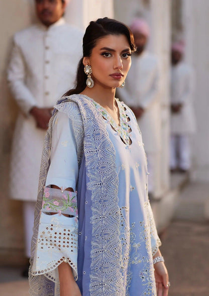 Festive Embroidered Lawn Dress AMYRA from ELAF's "ELAF EID EDIT" 2024 Collection.