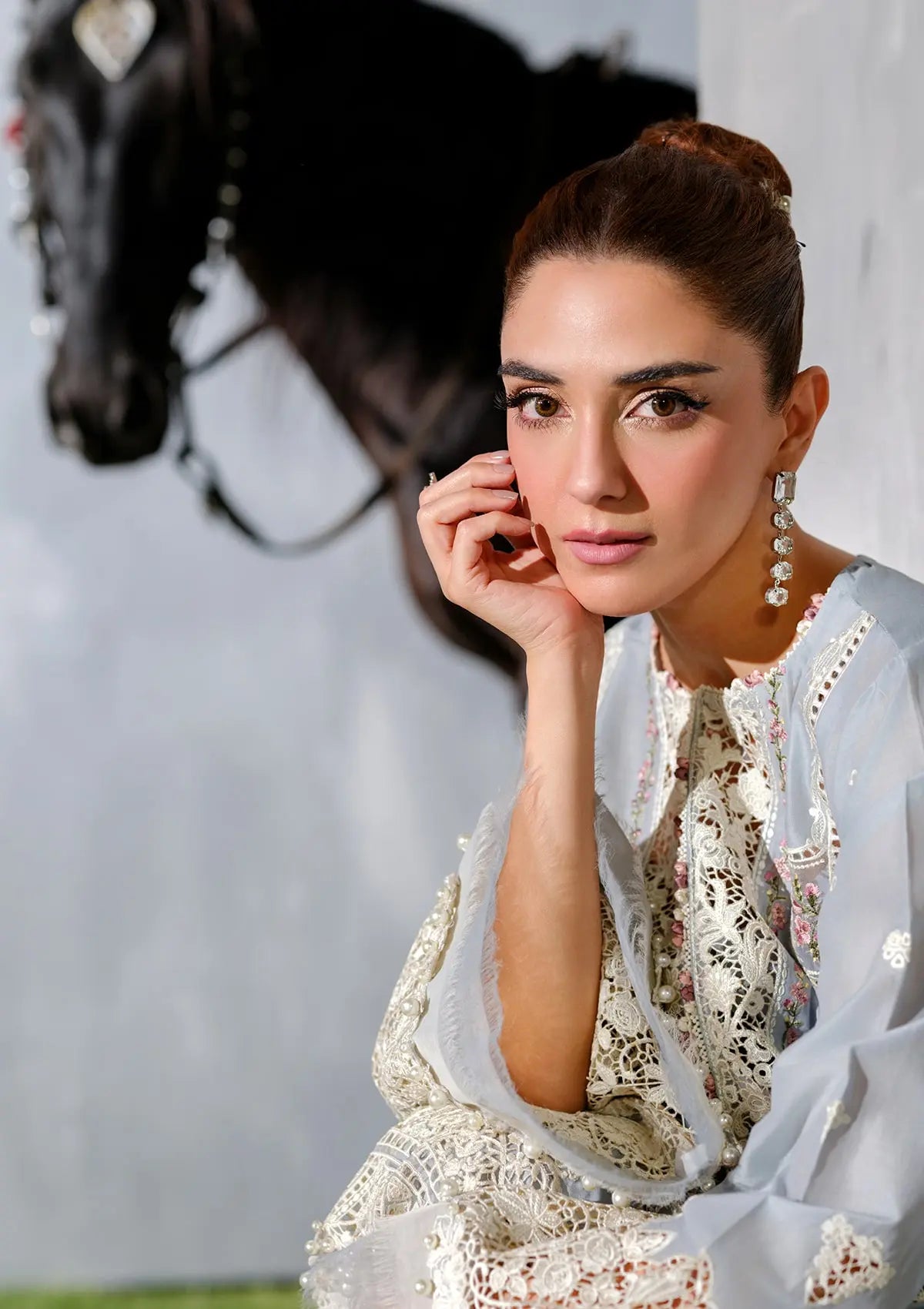 ISSABEL EMBROIDERED LAWN LASERWORK SLEEVES from ELAF LUXURY LAWN 2025 VOL 2