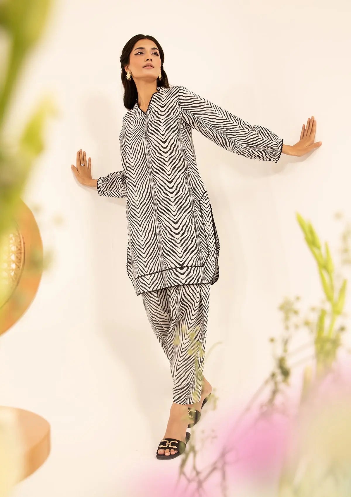 Elegant dress SIVE from ELAF's STITCHED COLLECTION 2025.