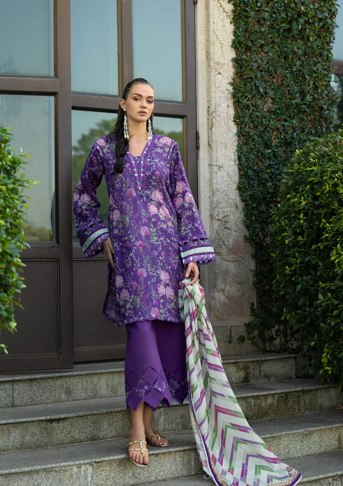 VICTORIAN AFFAIR Digital Printed Lawn and Digital Printed Voile Dupatta from ELAF PRINTS COLLECTION 2025.