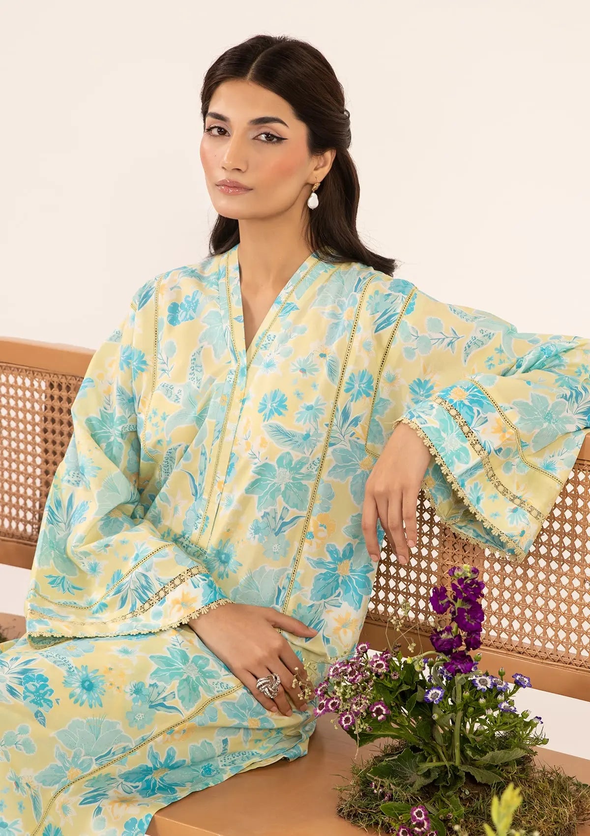 Elegent dress FIONA from ELAF's STITCHED COLLECTION 2025.