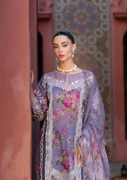 Radiant Embroidered Organza Front Motifs and lawn shirt from ELAF SIGNATURE COLLECTION 2025.